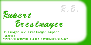 rupert breslmayer business card